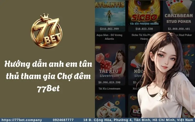 Huong dan tham gia choi Cho Dem Slots 77Bet